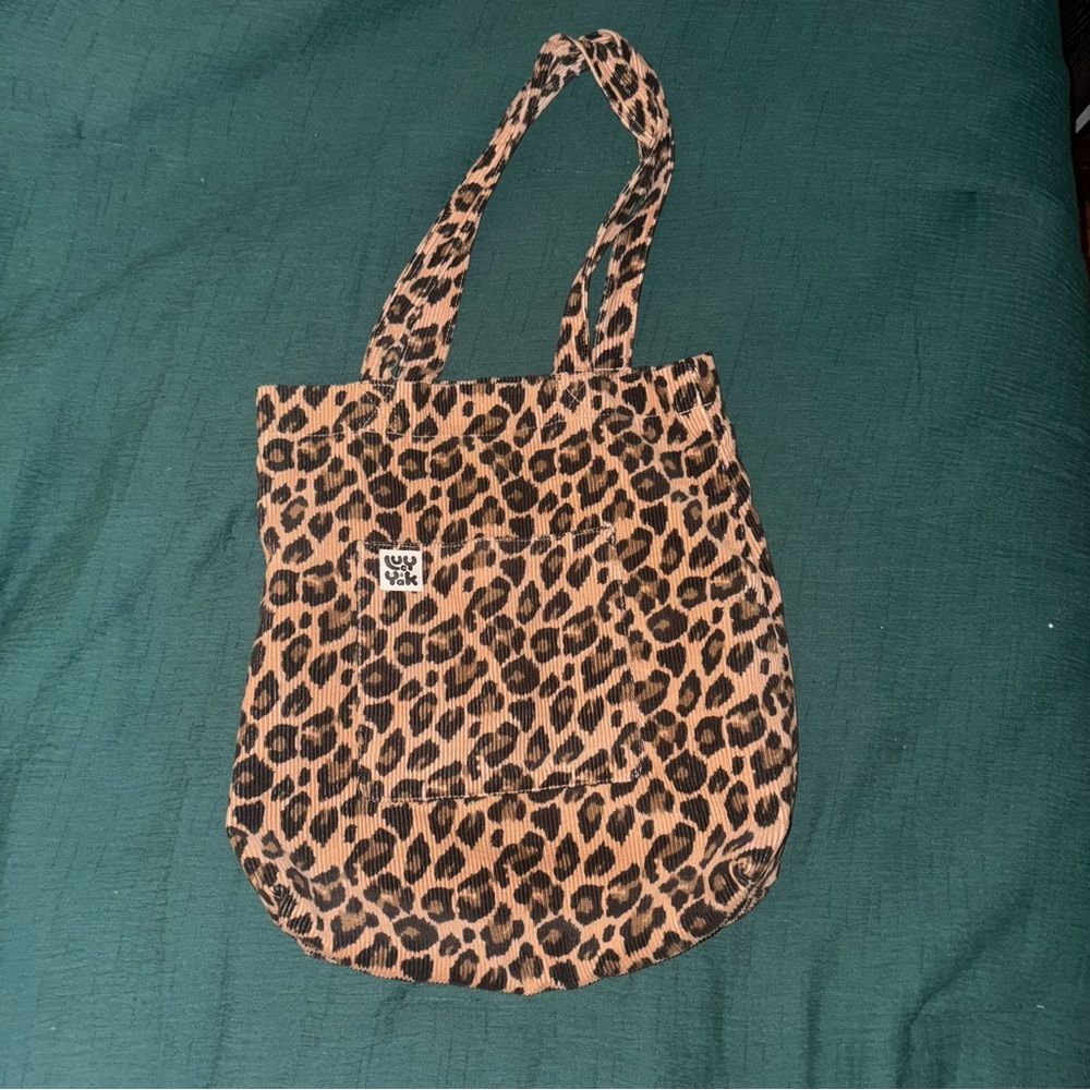 Lucy and Yak Leopard Print Tote Bag